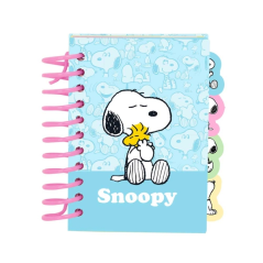 Bloc-notes Snoopy A7 bleu clair