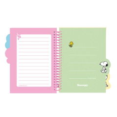 Bloc-notes Snoopy A5 bleu clair