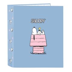 classeur bleu Snoopy 4 anneaux