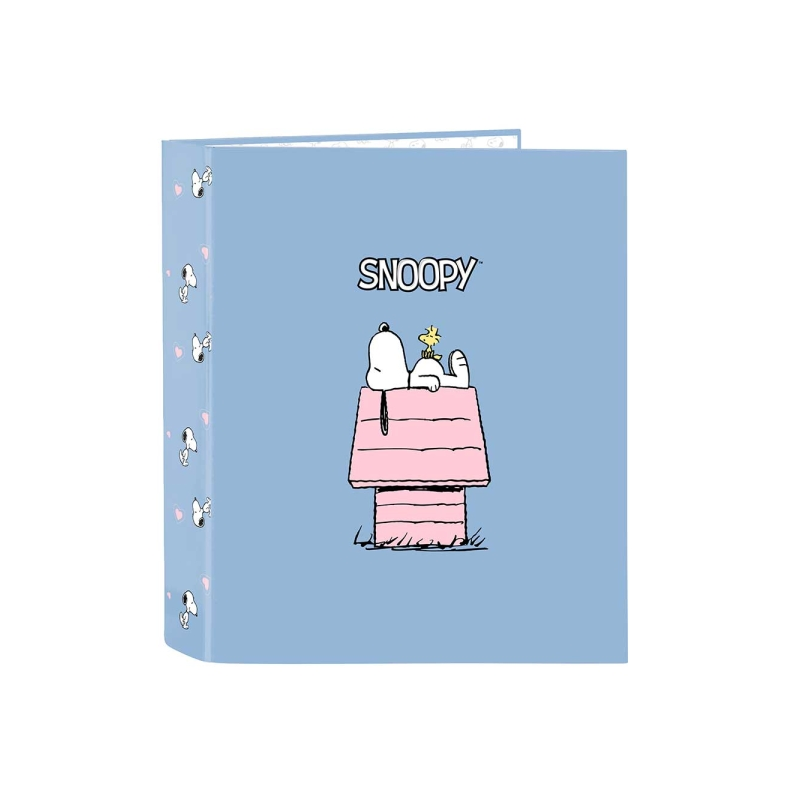 Classeur à anneaux Snoopy 4 anneaux 40 mm bleu
