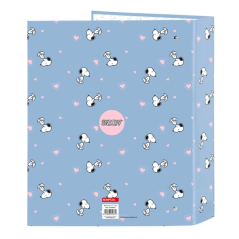 Classeur à anneaux Snoopy 4 anneaux 40 mm bleu