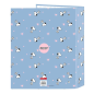 Classeur à anneaux Snoopy 4 anneaux 40 mm bleu