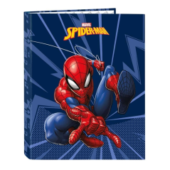 Classeur à anneaux bleu marine Spider-Man