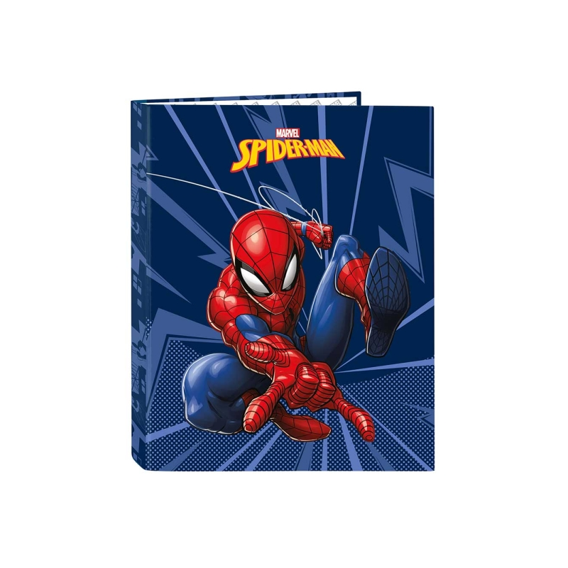 Classeur à anneaux Spider-Man 4 anneaux bleu marine Classeur à anneaux Spider-Man 4 anneaux bleu marine