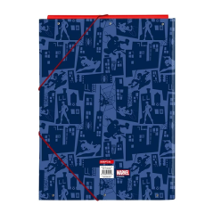 Pochette 3 rabats Spider-Man folio bleu marine
