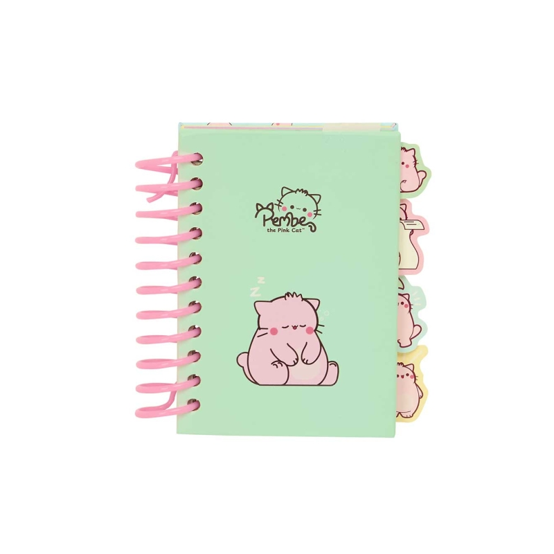 Carnet A7 Safta Le Chat Rose Menthe 80 feuilles Carnet A7 Safta Le Chat Rose Menthe 80 feuilles