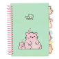 Carnet A5 Safta Le Chat Rose Menthe 80 feuilles Carnet A5 Safta Le Chat Rose Menthe 80 feuilles