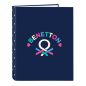 Classeur 4 anneaux 25 mm Benetton bleu foncé Classeur 4 anneaux 25 mm Benetton bleu foncé