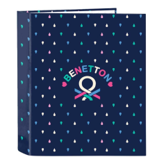 Classeur 4 anneaux bleu foncé