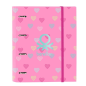 Classeur à anneaux Benetton Heart 35 mm rose rigide Classeur à anneaux Benetton Heart 35 mm rose rigide