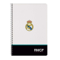 Cahier à spirale Real Madrid A4 80 pages noir et blanc