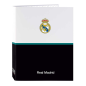 Classeur 4 anneaux Real Madrid noir et blanc format folio Classeur 4 anneaux Real Madrid noir et blanc format folio