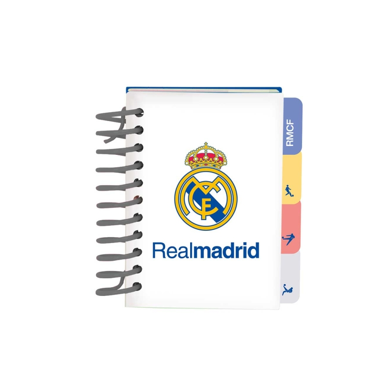 Bloc-notes Real Madrid A7 80 feuilles blanc
