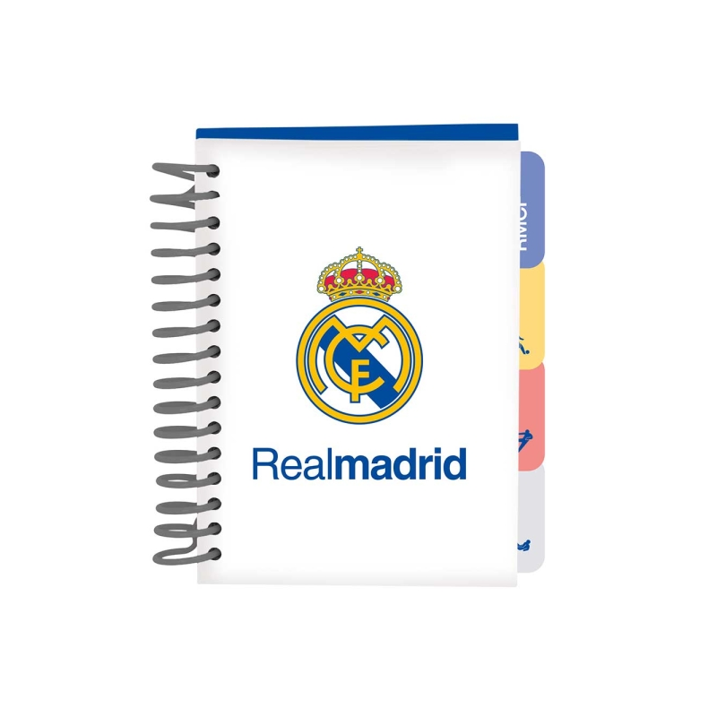 Bloc-notes A6 Real Madrid blanc 80 pages