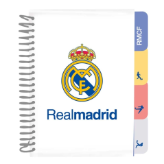 Bloc-notes A5 Real Madrid blanc