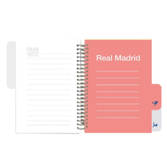 Bloc-notes A5 Real Madrid blanc