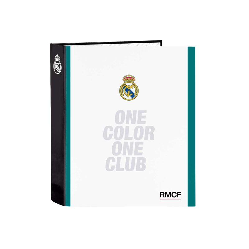 Classeur 4 anneaux Real Madrid 40 mm noir/blanc