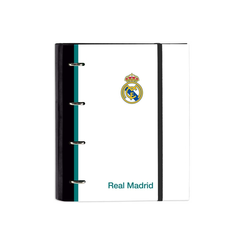 Classeur 4 anneaux A4 Real Madrid noir et blanc