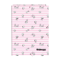 Classeur 3 rabats folio rose Snoopy Safta 26x33,5 cm
