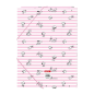 Classeur 3 rabats folio rose Snoopy Safta 26x33,5 cm