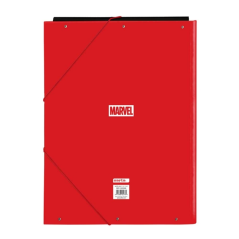 Pochette 3 rabats Avengers rigide rouge format folio