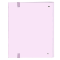 Classeur à anneaux Safta 35 mm rose rigide 100 feuilles Classeur à anneaux Safta 35 mm rose rigide 100 feuilles