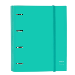 Classeur à anneaux Safta 35 mm Turquoise, couverture rigide