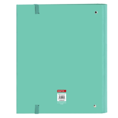 Classeur à anneaux Safta 35 mm Turquoise Couverture rigide
