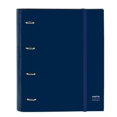 classeur à anneaux bleu marine