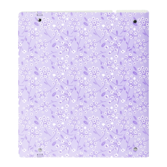 Classeur à anneaux 35 mm violet avec recharge 100 feuilles