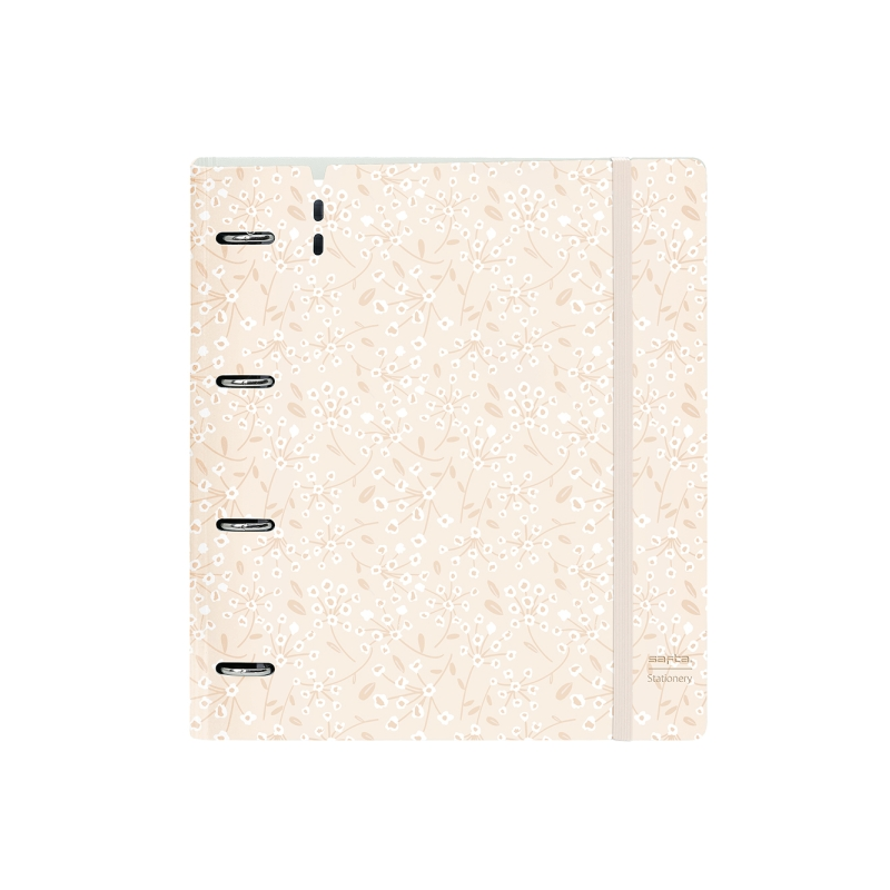 Classeur à anneaux Safta 35 mm beige avec intercalaires Classeur à anneaux Safta 35 mm beige avec intercalaires