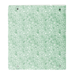 Classeur à anneaux 35 mm menthe à fermeture élastique