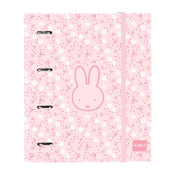 Classeur à anneaux rose Miffy