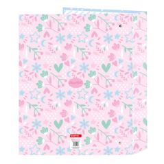 Classeur 4 anneaux folio 40 mm bleu clair