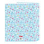 Classeur 4 anneaux Blackfit8 Petalos bleu clair