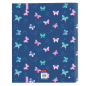 Classeur 4 anneaux Blackfit8 bleu marine 35 mm papillons Classeur 4 anneaux Blackfit8 bleu marine 35 mm papillons