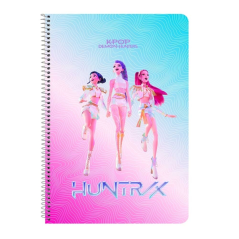 Cahier spirale A4 quadrillé multicolore