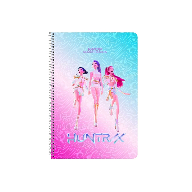 Cahier spirale A4 80 pages quadrillé Safta K-Pop multicolore Cahier spirale A4 80 pages quadrillé Safta K-Pop multicolore