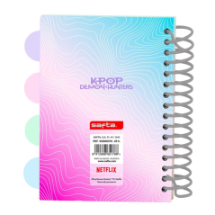 Bloc-notes A6 K-Pop Chasseurs de démons 80 pages multicolore