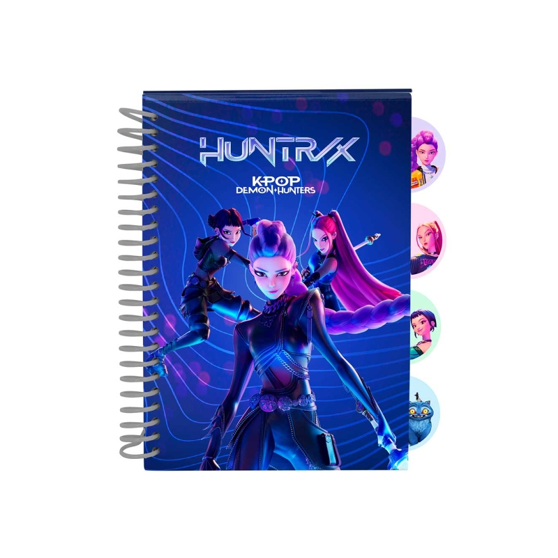 Bloc-notes A5 Safta K-Pop Demon Hunters bleu marine