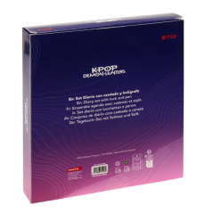 Pack carnet et stylo K-Pop Demon Hunters rose