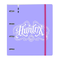 Classeur 4 anneaux A4 K-Pop Demon Hunters Lavande Classeur 4 anneaux A4 K-Pop Demon Hunters Lavande