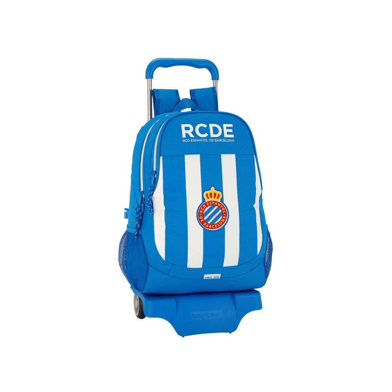 Sac à dos trolley Safta RCD Espanyol bleu blanc 2 compartiments Sac à dos trolley Safta RCD Espanyol bleu blanc 2 compartiments
