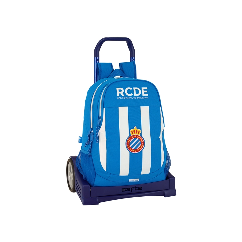 Sac à dos trolley Safta RCD Espanyol bleu blanc Sac à dos trolley Safta RCD Espanyol bleu blanc