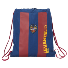 Sac plat rouge bleu à cordon