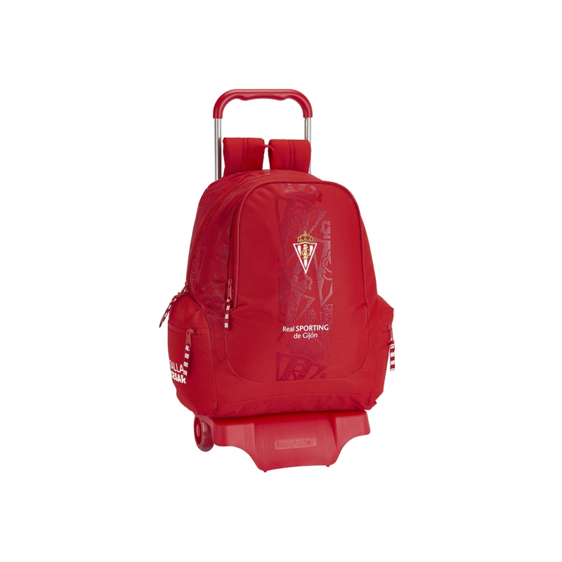Sac à dos trolley Safta Real Sporting de Gijón rouge