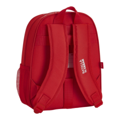 Sac à dos enfant Real Sporting de Gijón rouge, adaptable valise