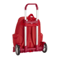 Sac à dos à roulettes Safta Real Sporting Gijón rouge