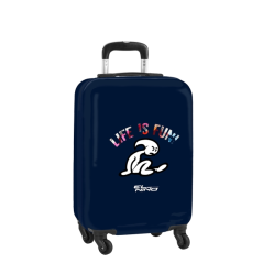 valise cabine trolley bleu marine