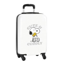 Valise cabine blanche Snoopy
